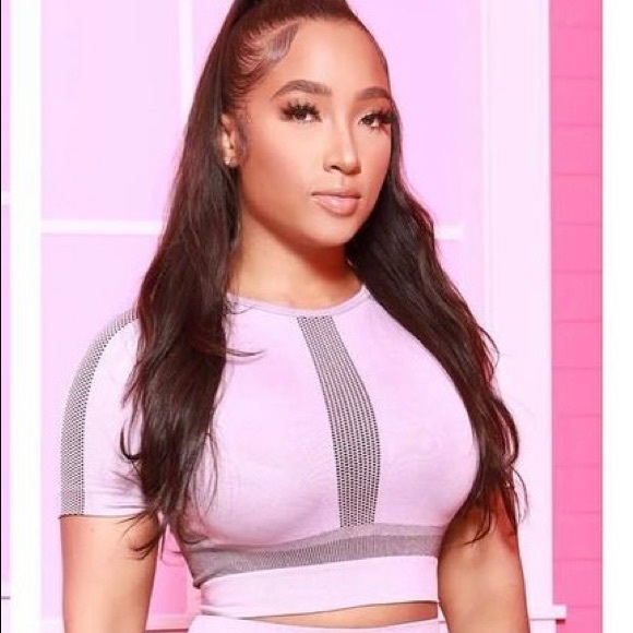 Pink and grey legging fit - Picture 1 of 3